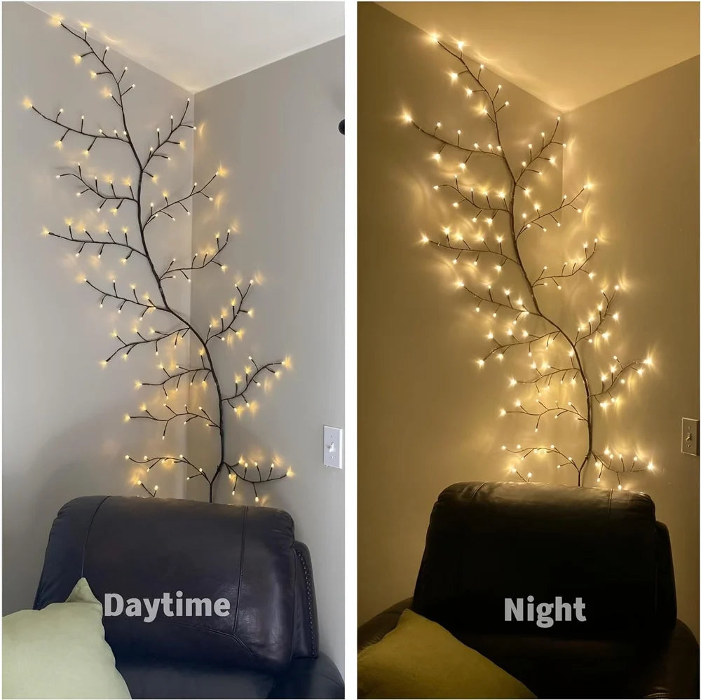Willow Vine Fairy Lights โ Flexible Twinkle Tree Branches, Enchanted LED Vine Festival Lights for Home & Room Decor - Grab Tokri