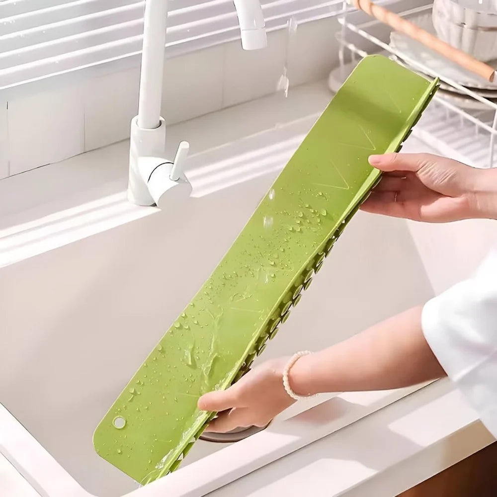 Silicone Sink Splash Guard for Kitchen | Keeps Kitchen Counter Dry & Clean