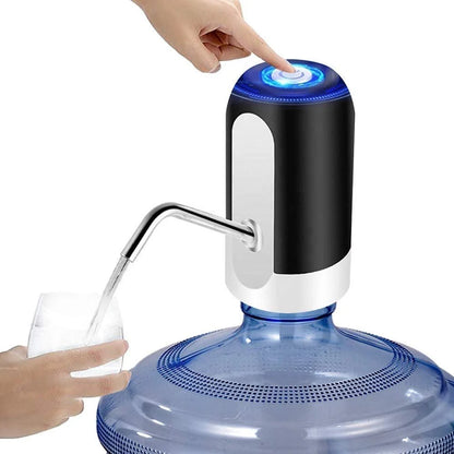 Automatic Water Bottle Dispenser Pump | Wireless Rechargeable Drinking Pump for 20 Liter Bottle - Grab Tokri