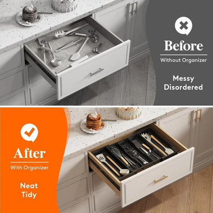 Utensil Organizer for Kitchen, 8 Drawers - Grab Tokri